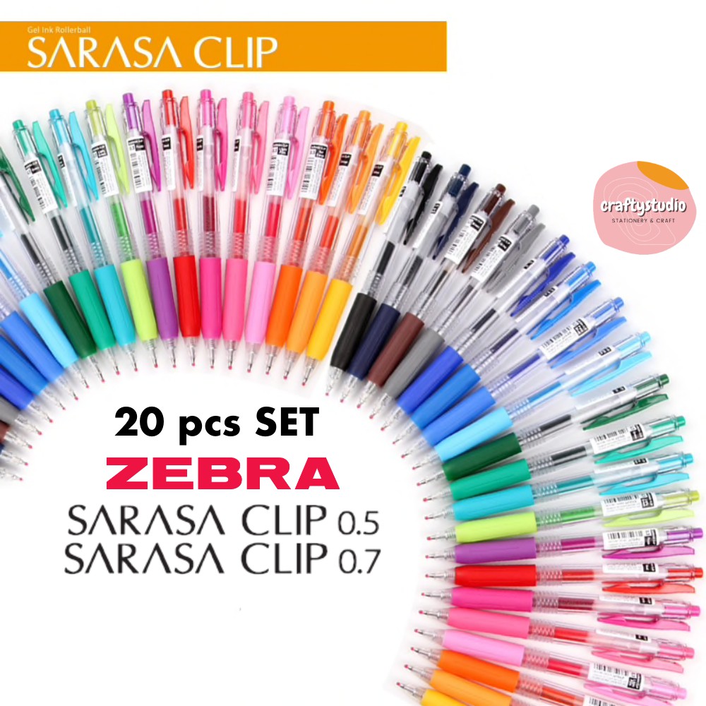 Bút Bi 0.5 mm Zebra Sarasa Clip JJ15-G - Xanh Lá - Nhà Sách