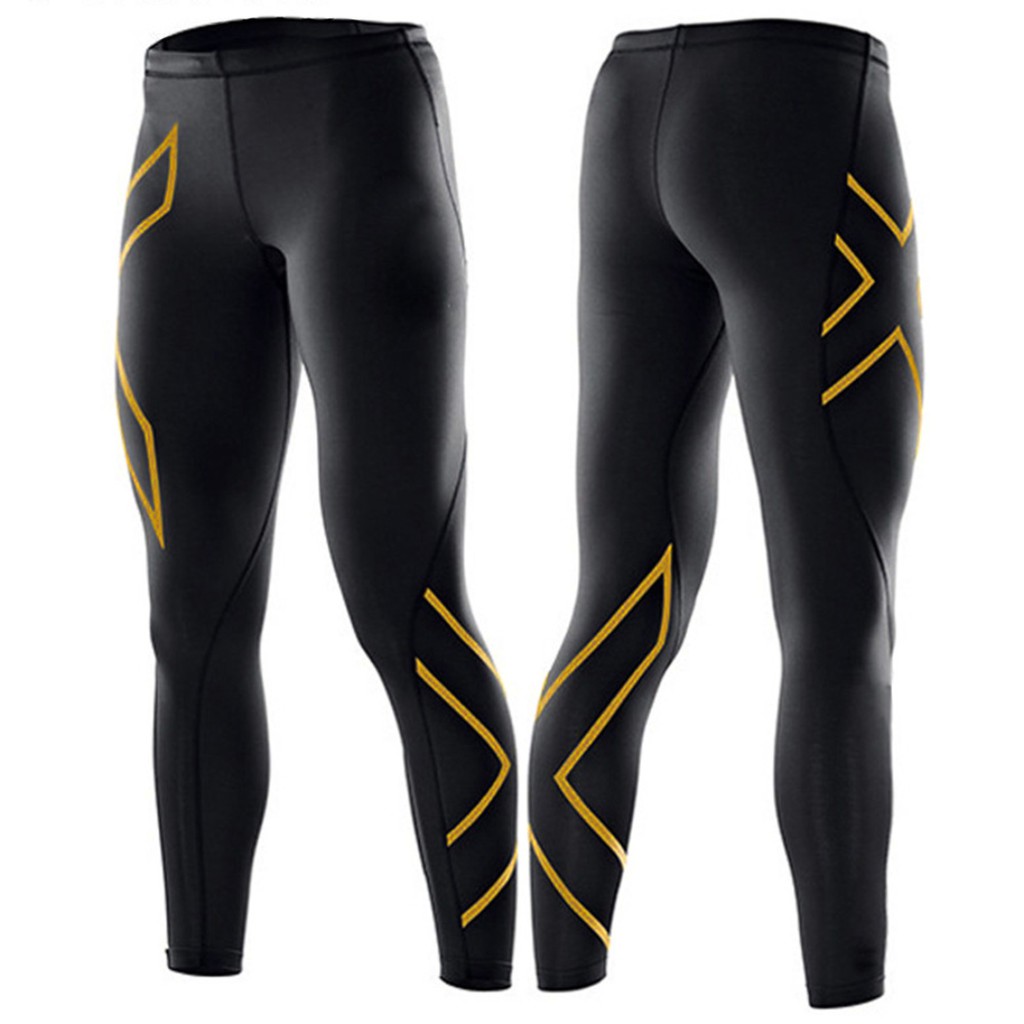 Mens gold best sale compression pants