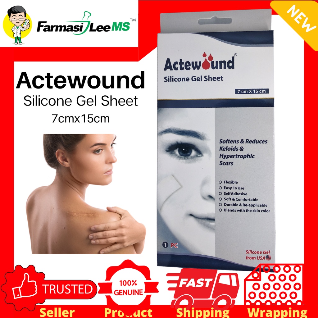 Actewound Silicone Gel Sheet for hypertrophics scars and keloids ...