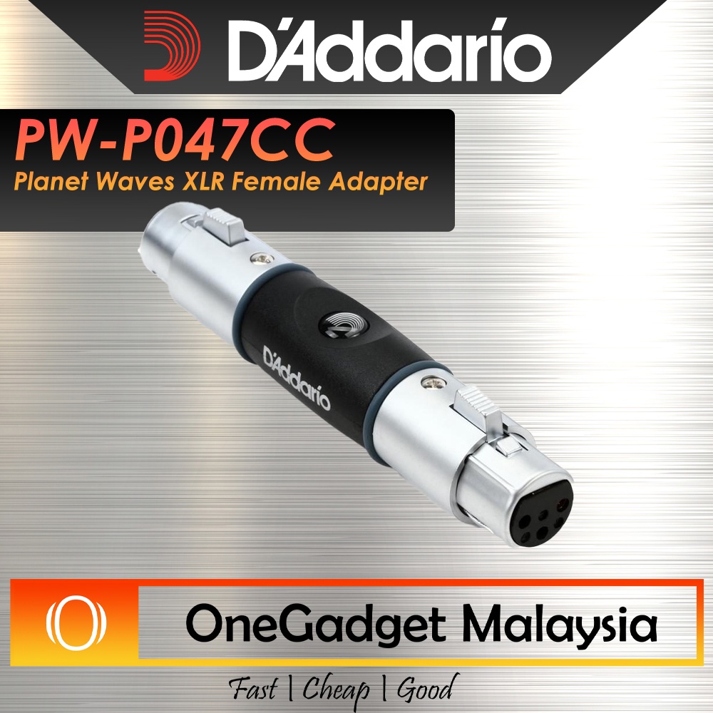 D'Addario Waves XLR Female Adapter PWP047CC ( Daddario