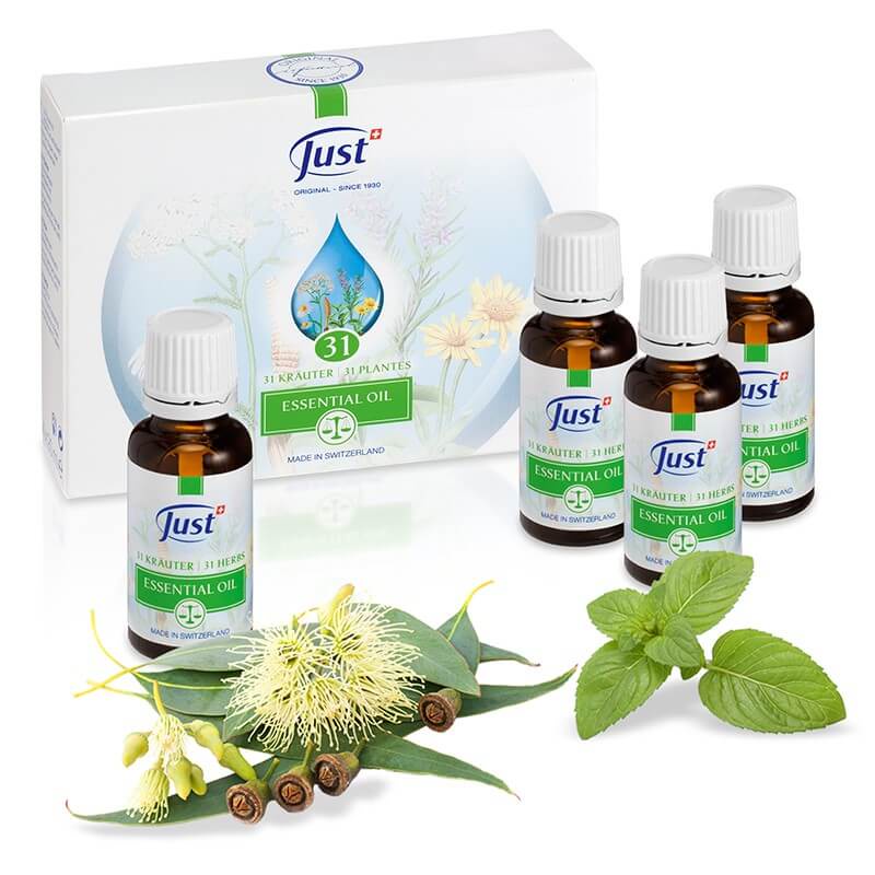 Original [Swiss JUST] 31 Herbal Oil 20 ml * 4ea (Made in Switzerland