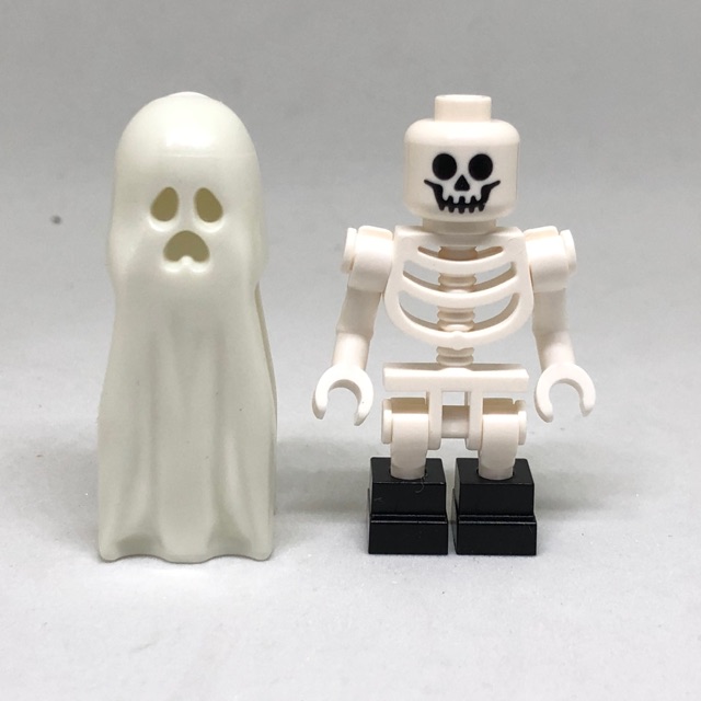 Lego - Skeleton Ghost ( Grow in the dark ) Minifigure | Shopee Malaysia