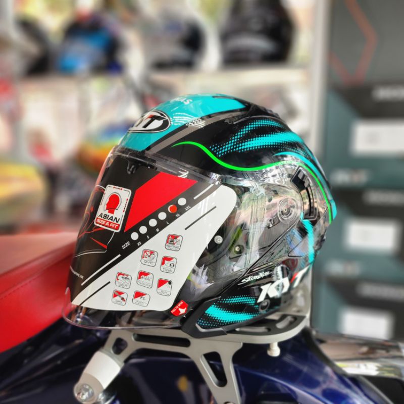 Helmet KYT NFJ Petronas SRT Final Version Double Visor Shopee Malaysia