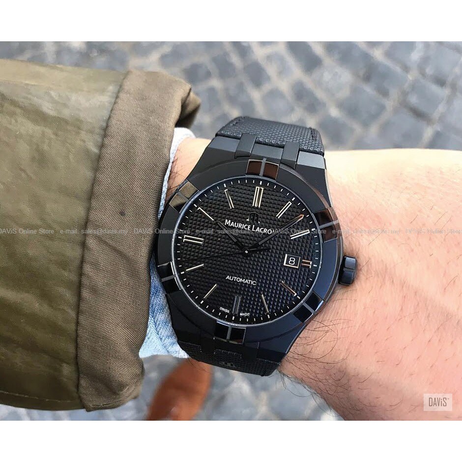 Maurice lacroix aikon all black sale