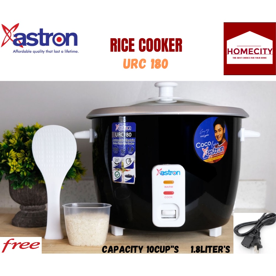 Astron URC-180 1.8L Drum Shape Rice Cooker (White) 10 cups 700W 6