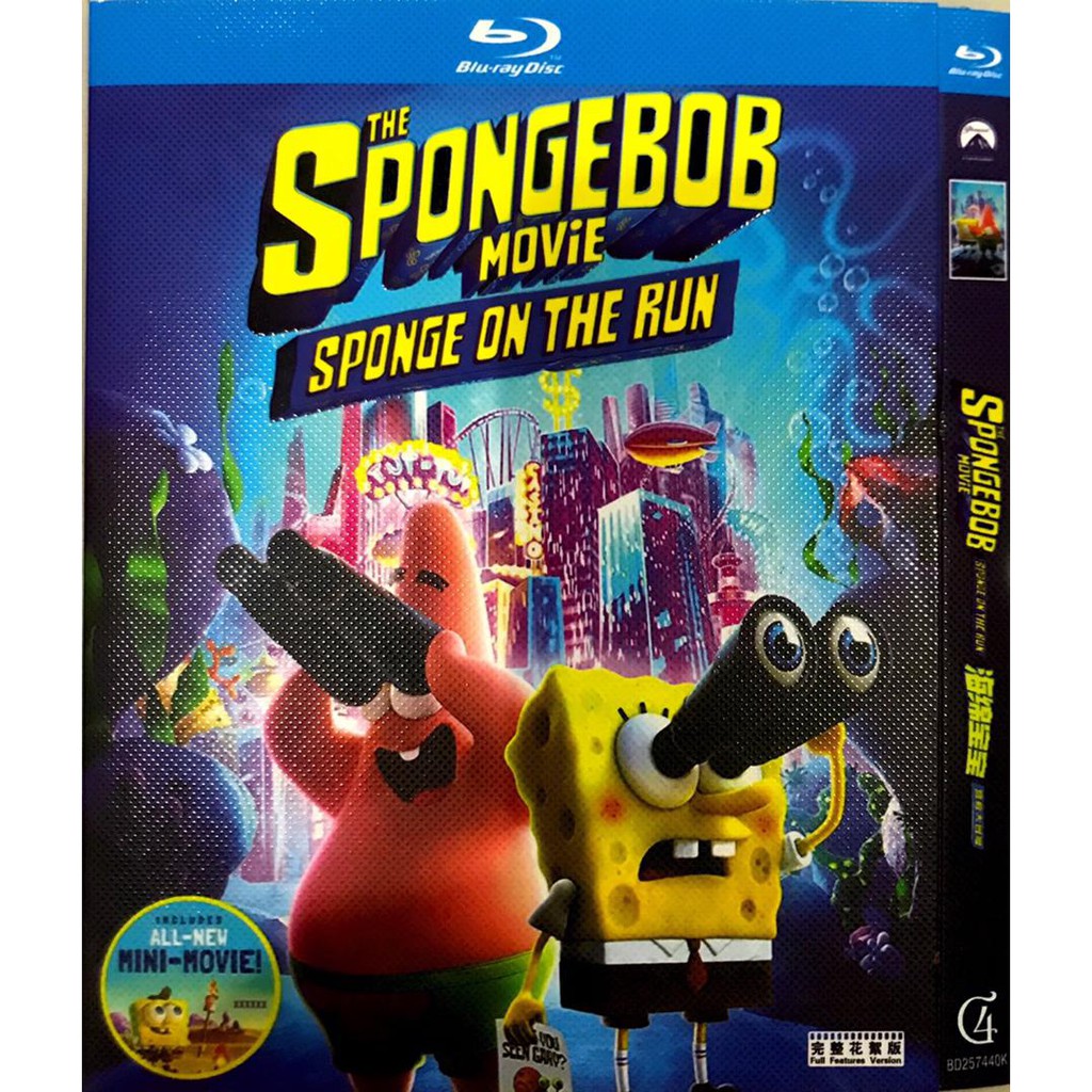 Import Blu ray The SpongeBob Movie Sponge on the Run 202 Shopee