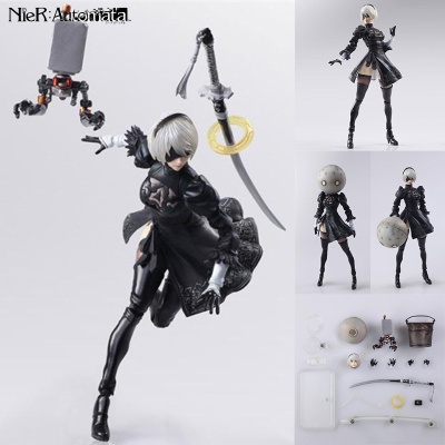 Nier Automata 2B Yorha No. 2 Type B 2.0 Fighting Ver. PVC Anime Statue ...