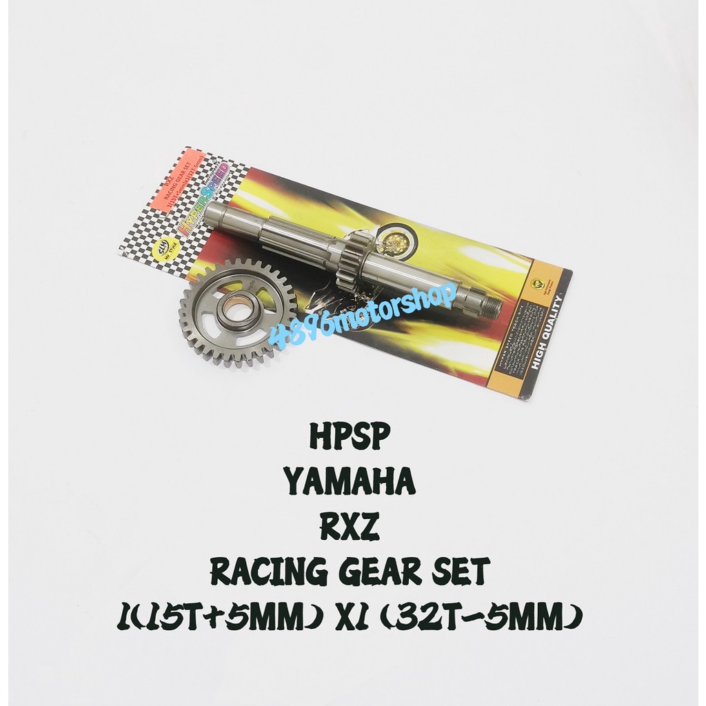 [ HPSP ] HYPERSPEED YAMAHA RXZ Y125Z Y125ZR RACING GEAR SET RC DRAG 1 ...