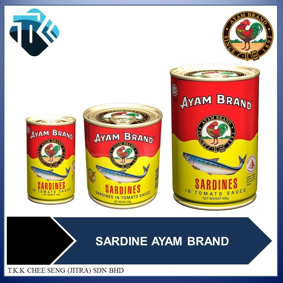 AYAM BRAND SARDINE & MACKEREL 155g 230g 425g Shopee Malaysia