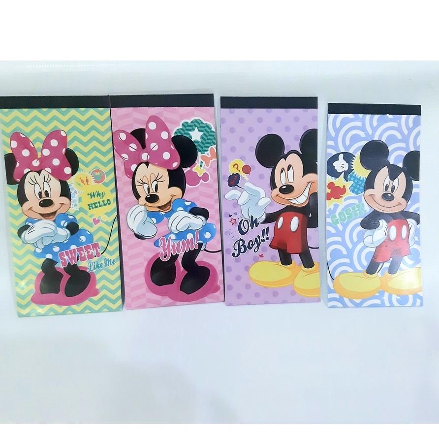 Disney Mickey Mouse Fancy Notepad/Message Note/Letter Paper | Shopee ...