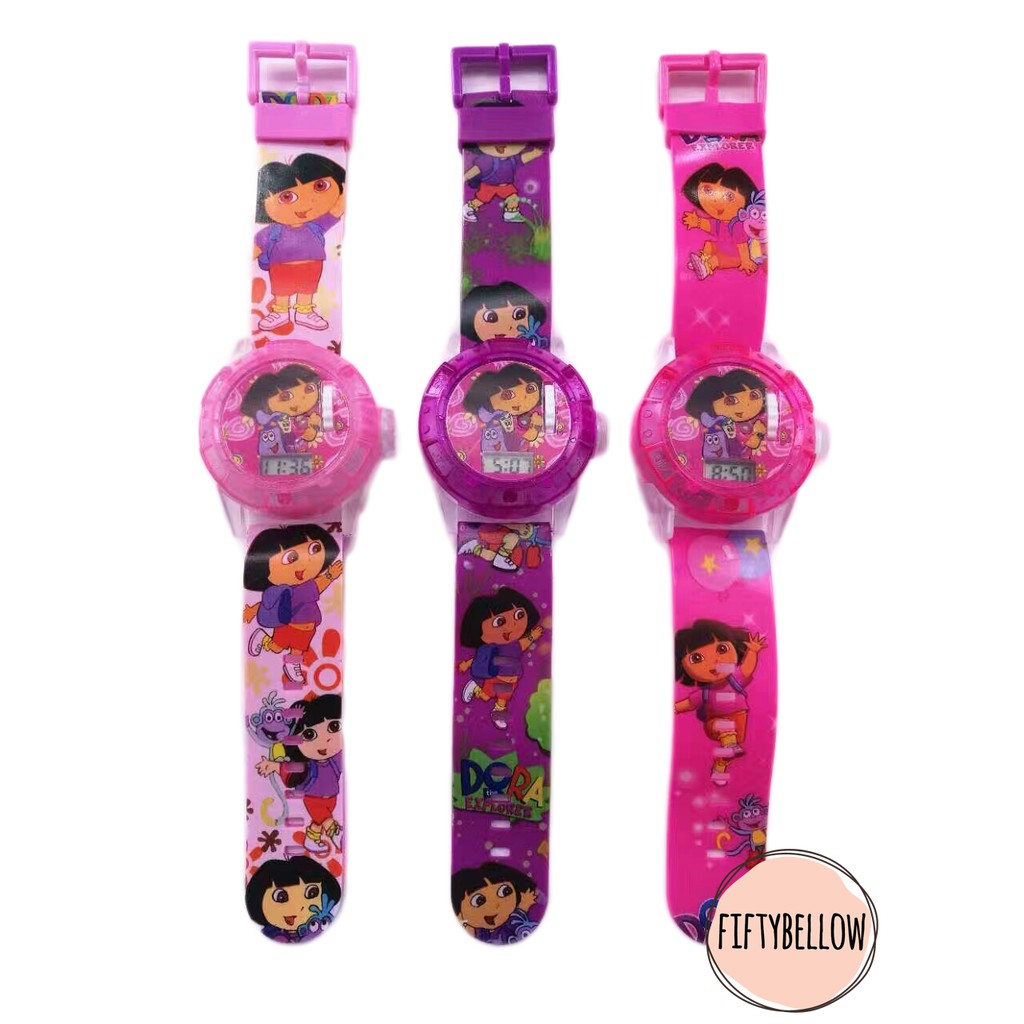 Cartoon Dora The Explorer Watch with Light and Music Shopee Malaysia