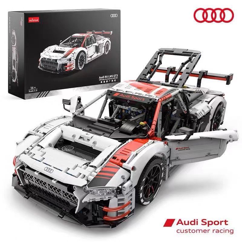 99310 RASTAR AUDI R8 LMS GT3 -1.:8 (STATIC) BUILDING BLOCKS | Shopee ...