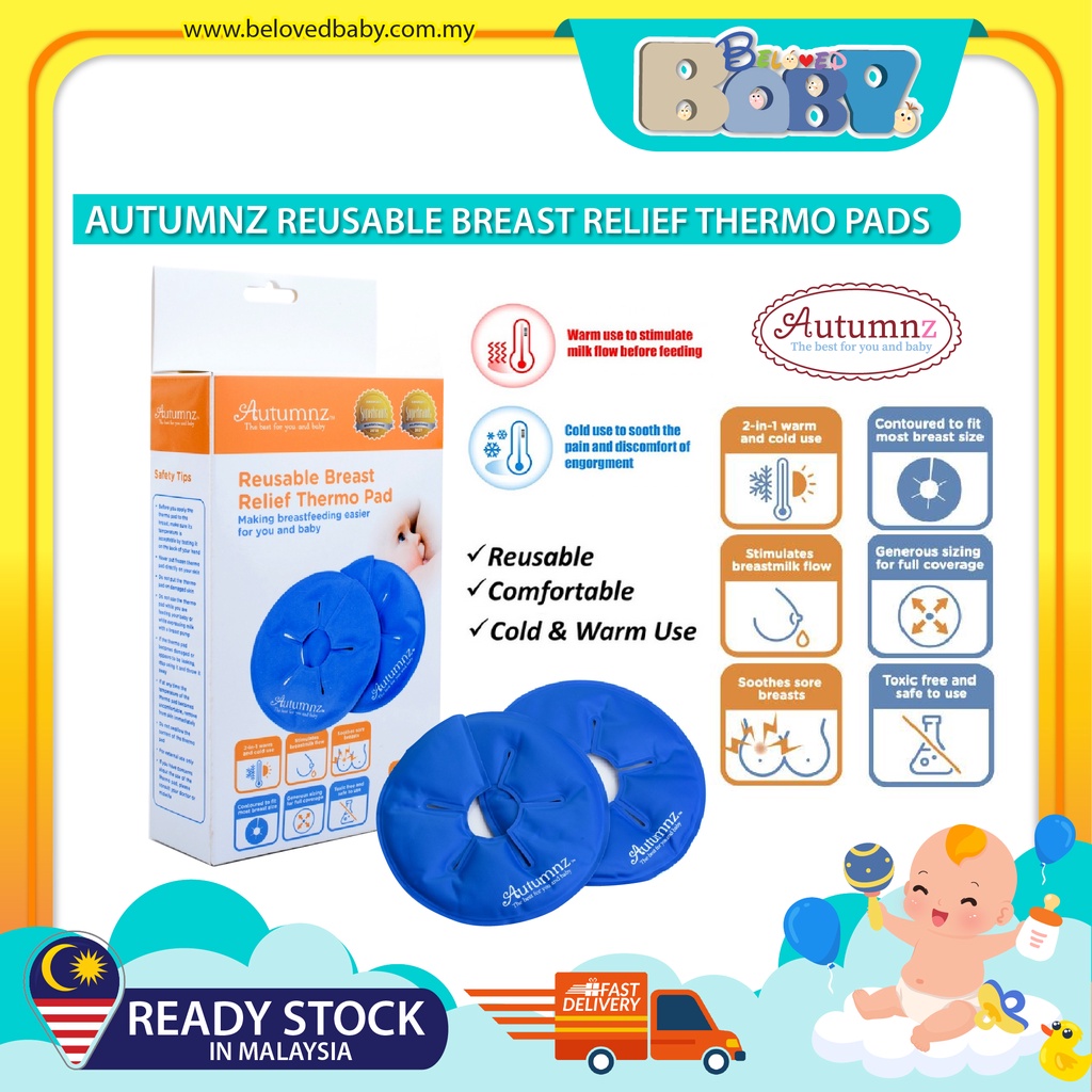 Autumnz Reusable Breast Relief Thermo Pads (Therapy Stimulate Milk Flow ...