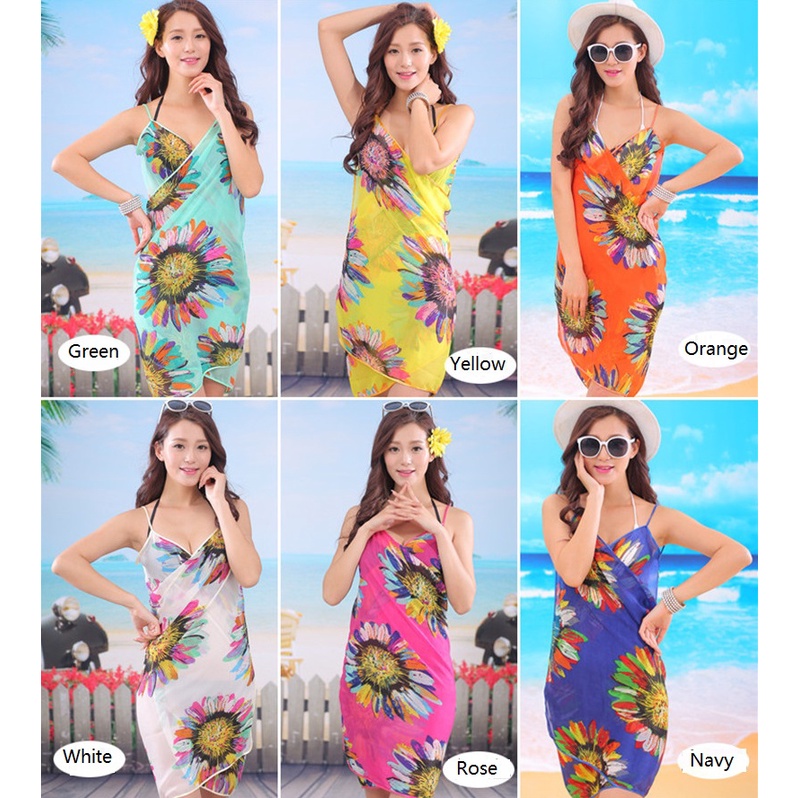 Women Sexy Bikini Cover-Up Scarf Swimming Dress Swimwear Beach Wrap Sarong  New