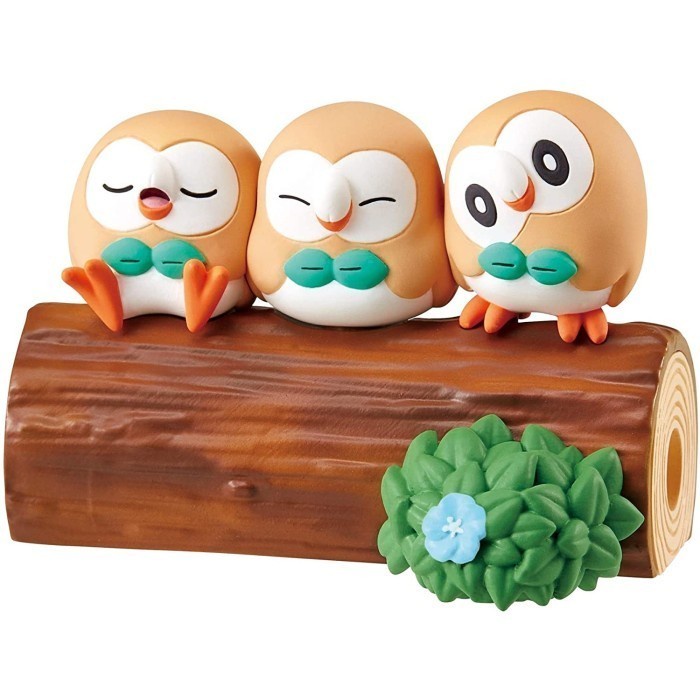 Pokemon SPLIT Rowlet Good Friends Nakayoshi Tree Re-Ment Figure ...