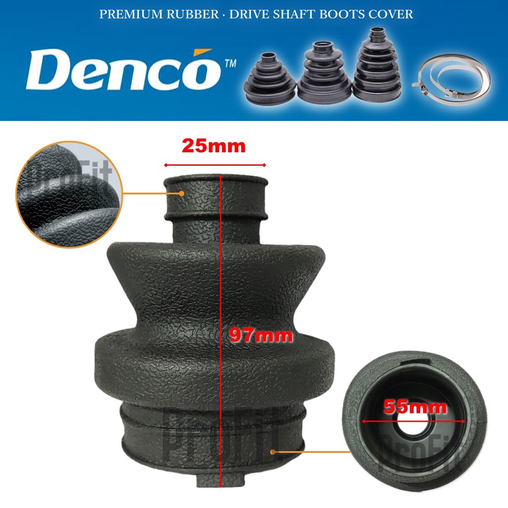 1M Warranty Mercedes Benz W124 / W126 / W201 / W202 25mm 55mm Denco