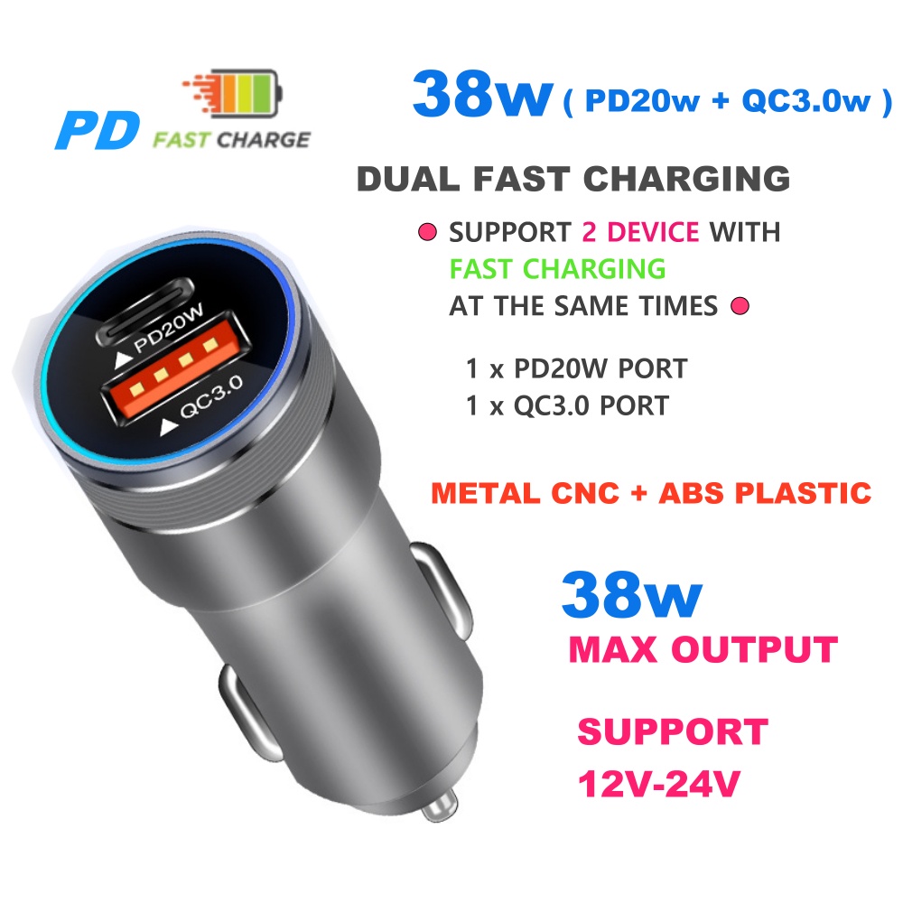 Car charger “Z42 Light road” PD20W + QC3.0. main image 1