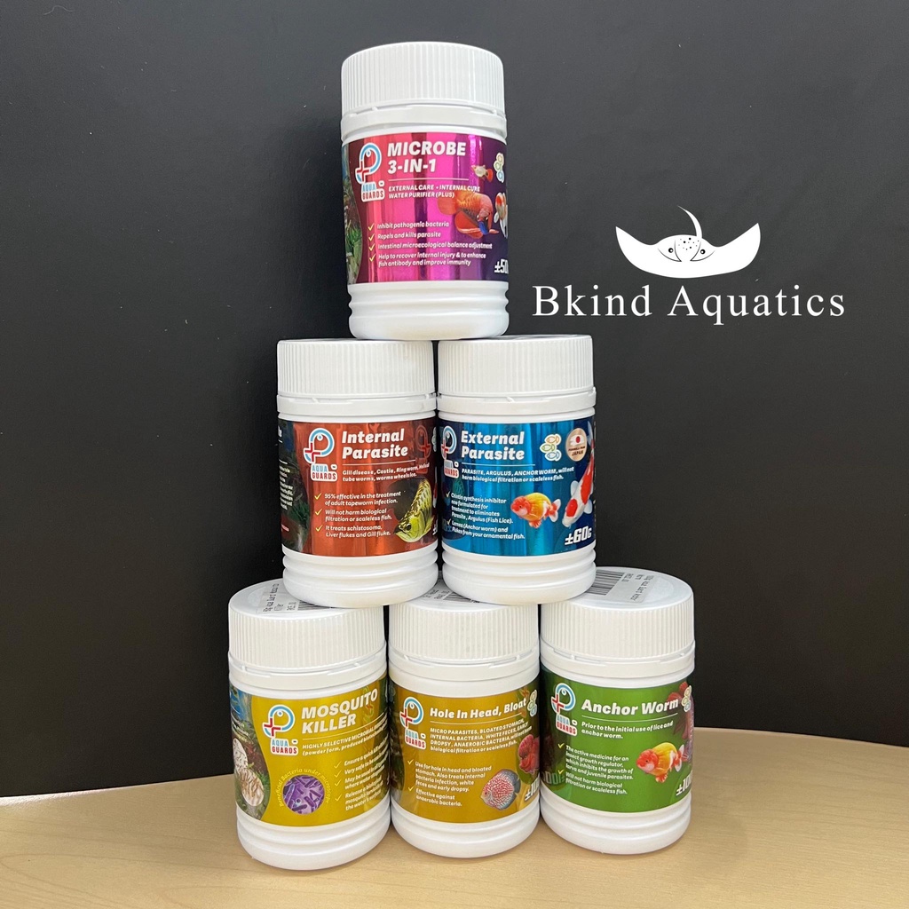 AQUA GUARD Anchor Worm / Internal / External Parasite / Hole-in-the ...