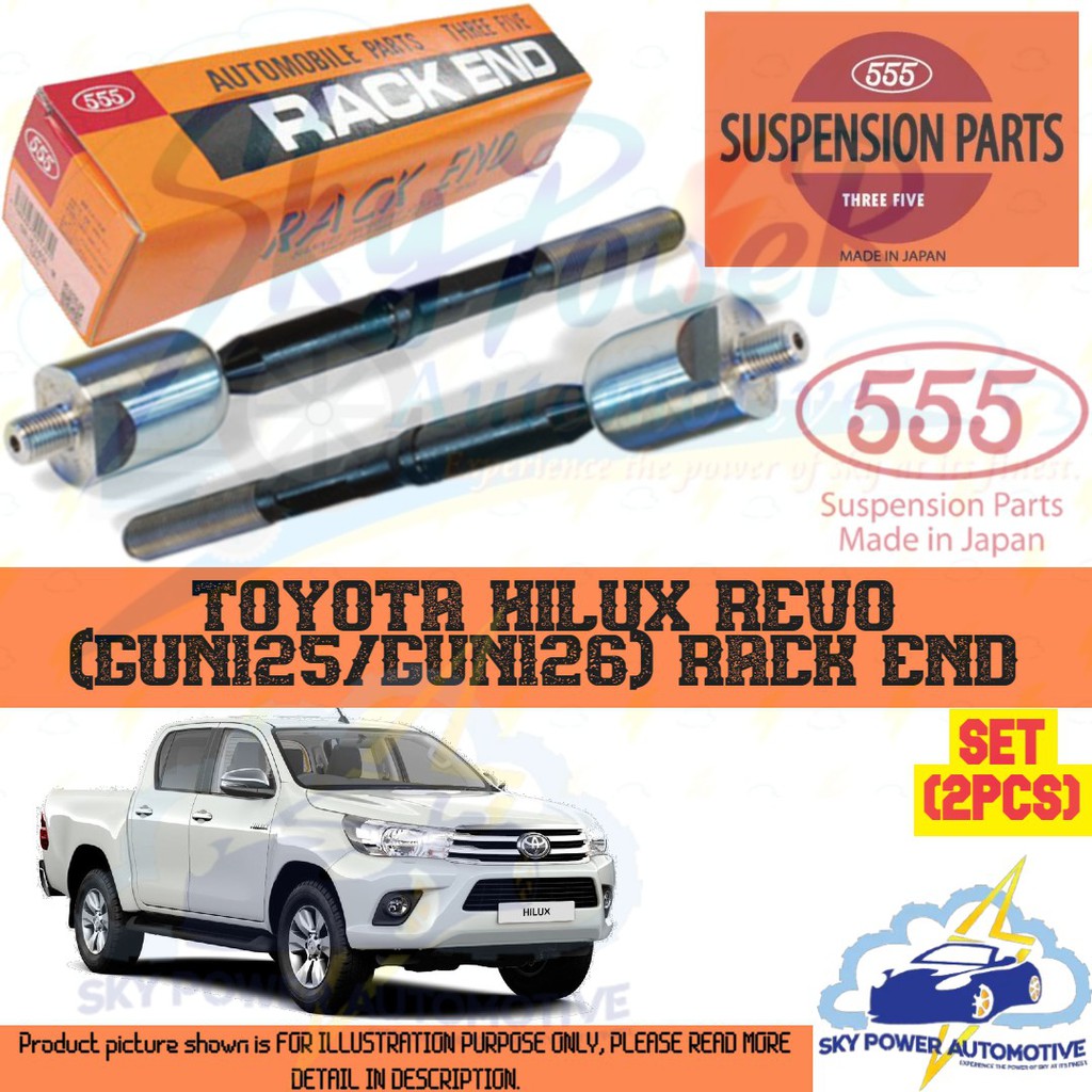 TOYOTA HILUX REVO GUN125 GUN126 555 JAPAN BRAND STEERING RACK