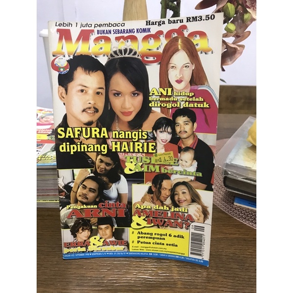 Majalah Mangga Tahun 1997 2008 Majalah Lama Majalah Terpakai Artis