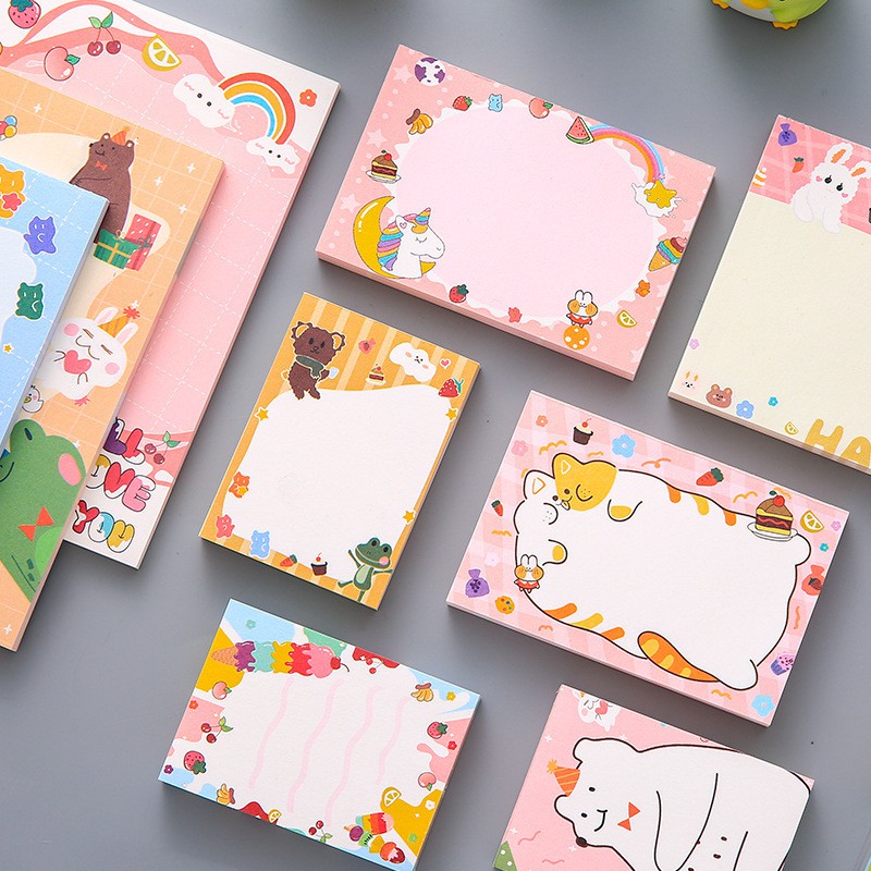 Note Paper With Cute Pattern There Are 12 Types To Choose From Colorful