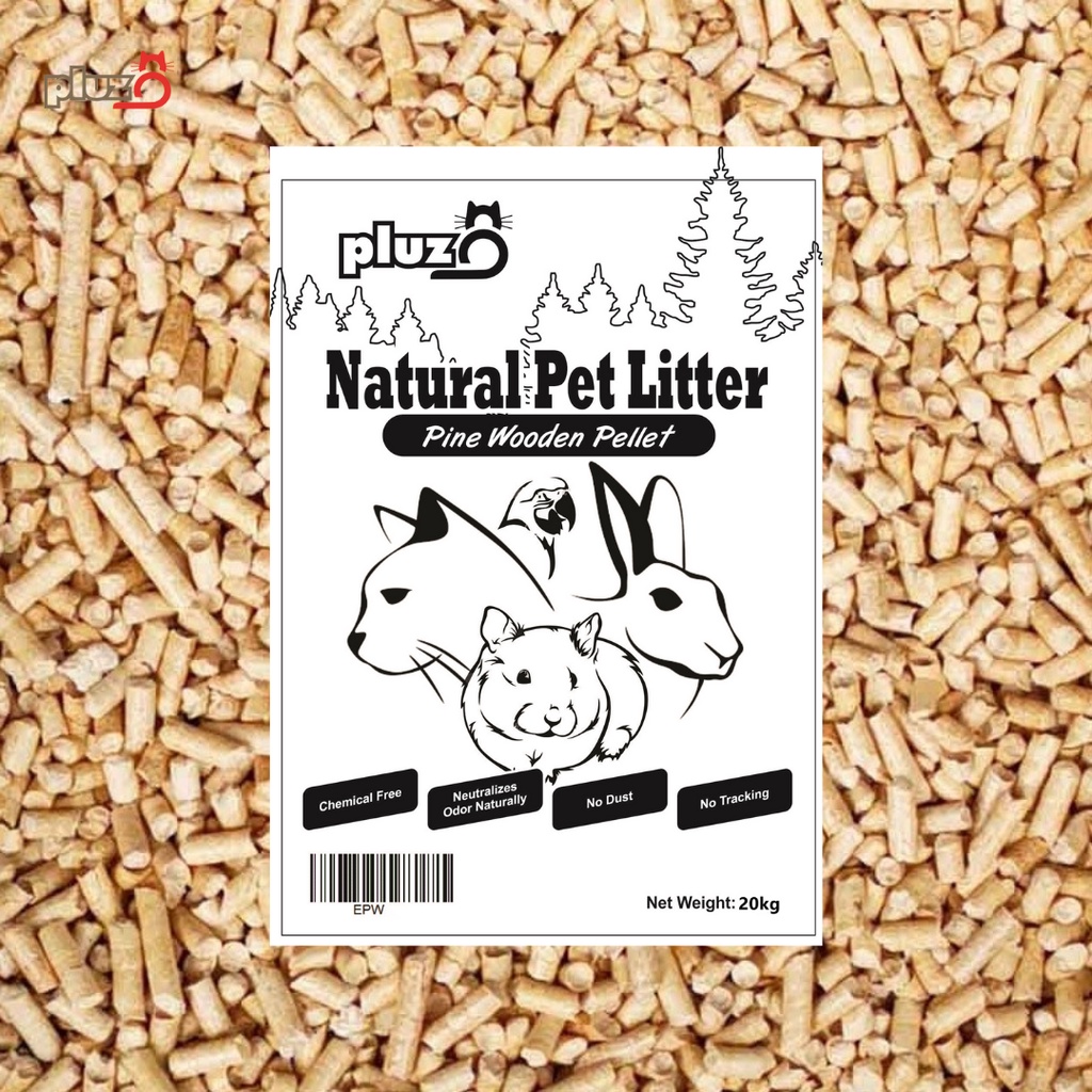 Pluz8 Cat Litter Pine Wood Pellet (20kg) Shopee Malaysia