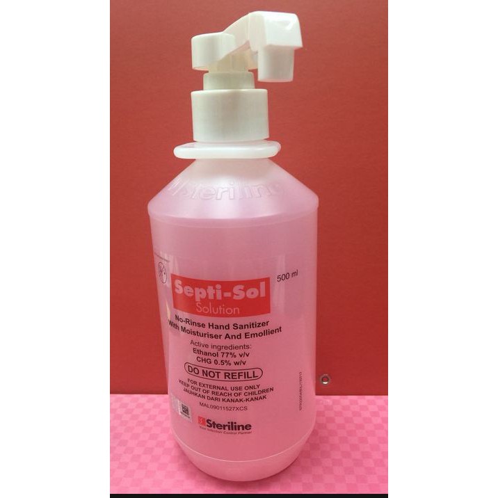 *Ready stock**Septi- Sol Solution No-rinse hand Sanitizer with ...