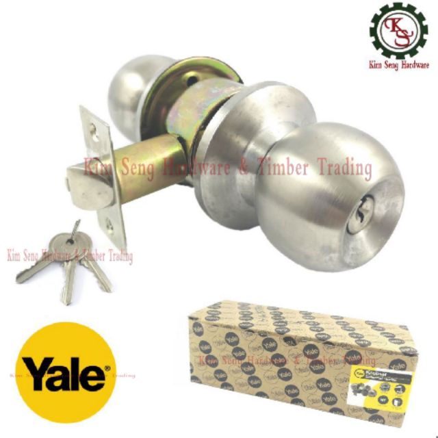 Original YALE Cylindrical Door Lock Set 60mm Backset /Tombol Pintu