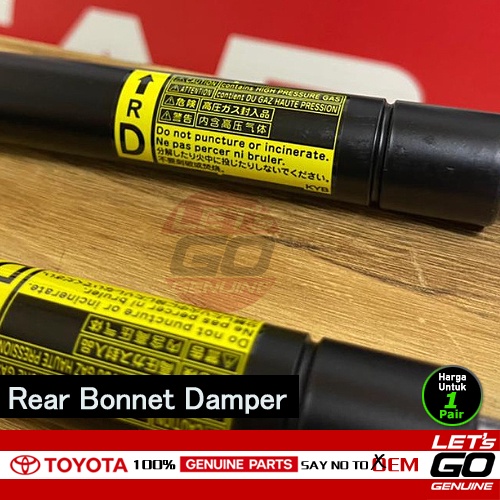 (Original) >> Alphard Vellfire Rear Bonnet Absorber Set ANH20 GGH20 ...