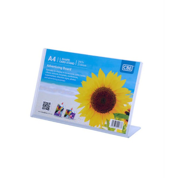 CBE 271 L SHAPE CARD STAND A4(HORIZONTAL) | Shopee Malaysia