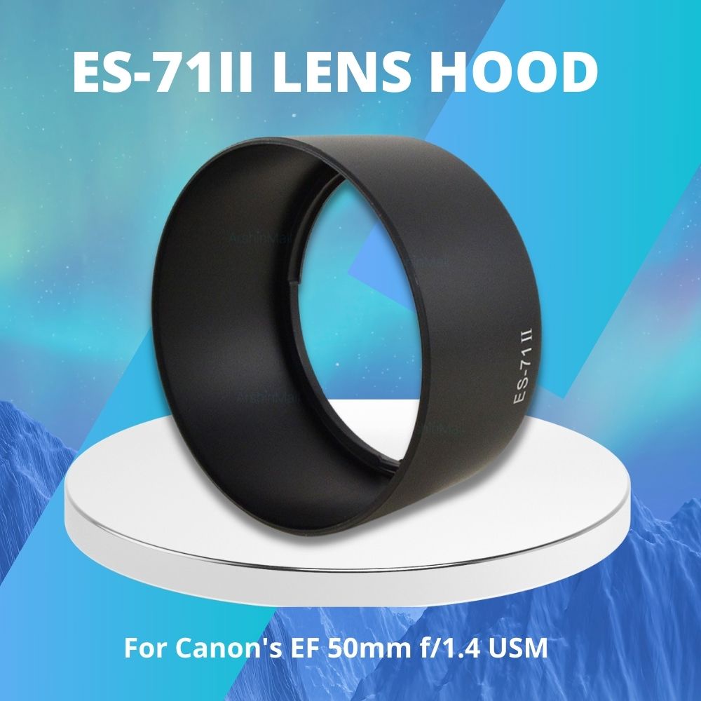 ES-71 II ES71 II Lens Hood For Canon EF 50mm F1.4 USM Canon DSLR Camera ...