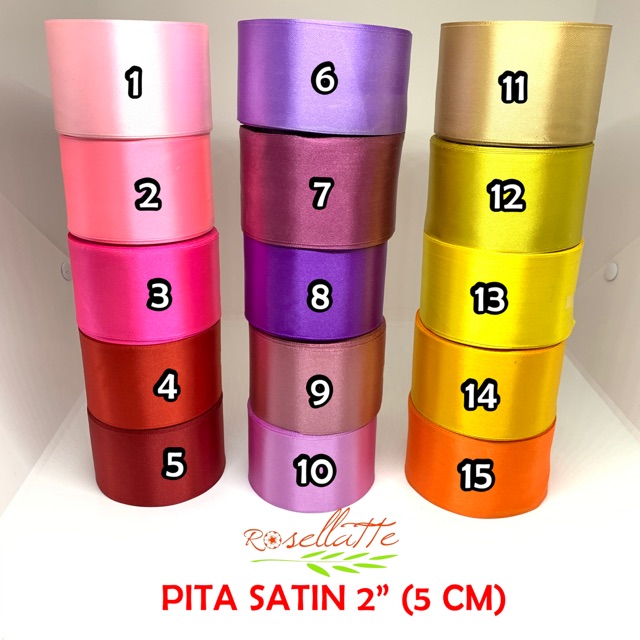 Satin RIBBON 2 inch 5cm | Shopee Malaysia