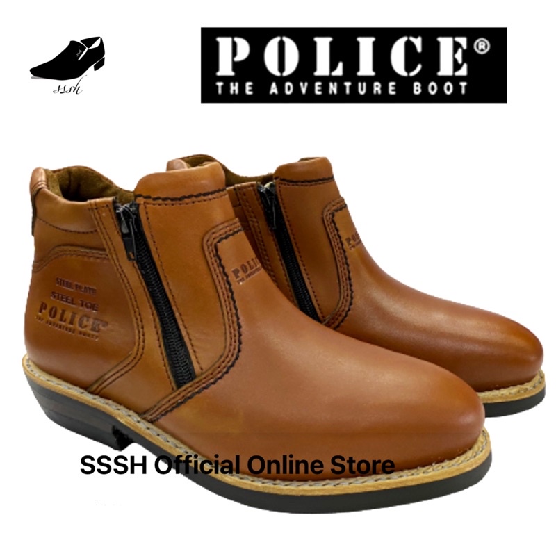 Police steel toe on sale boots