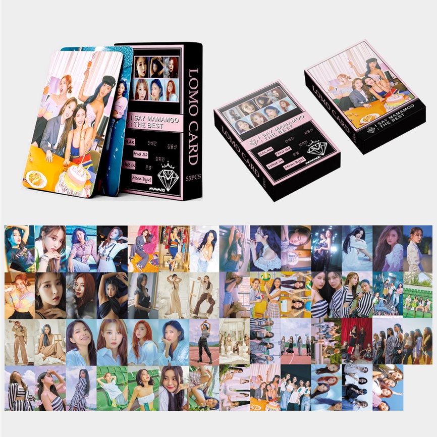 Mamamoo Album Lomo Card ( 54 Pcs In A Set ) Moomoo Donuts Mic On Hella 