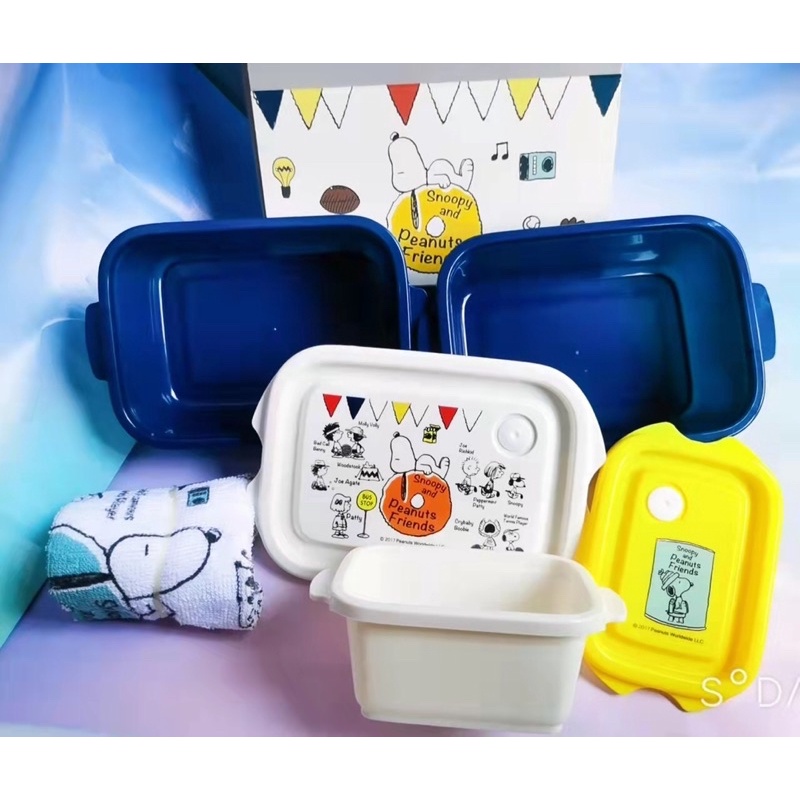 Peanuts snoopy lunch Box 2 in 1 set | Shopee Malaysia