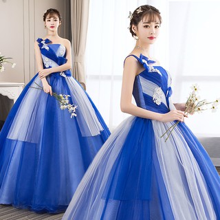 royal blue wedding dresses plus size