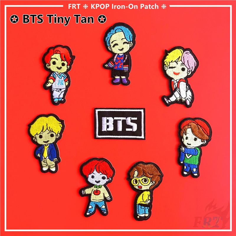 thumbnail image 2 of BTS Iron-On Patch – Embroidered K-Pop Emblem, 2.8 X 2.6 Inches – EmbroSoft Canada 2 of 3
