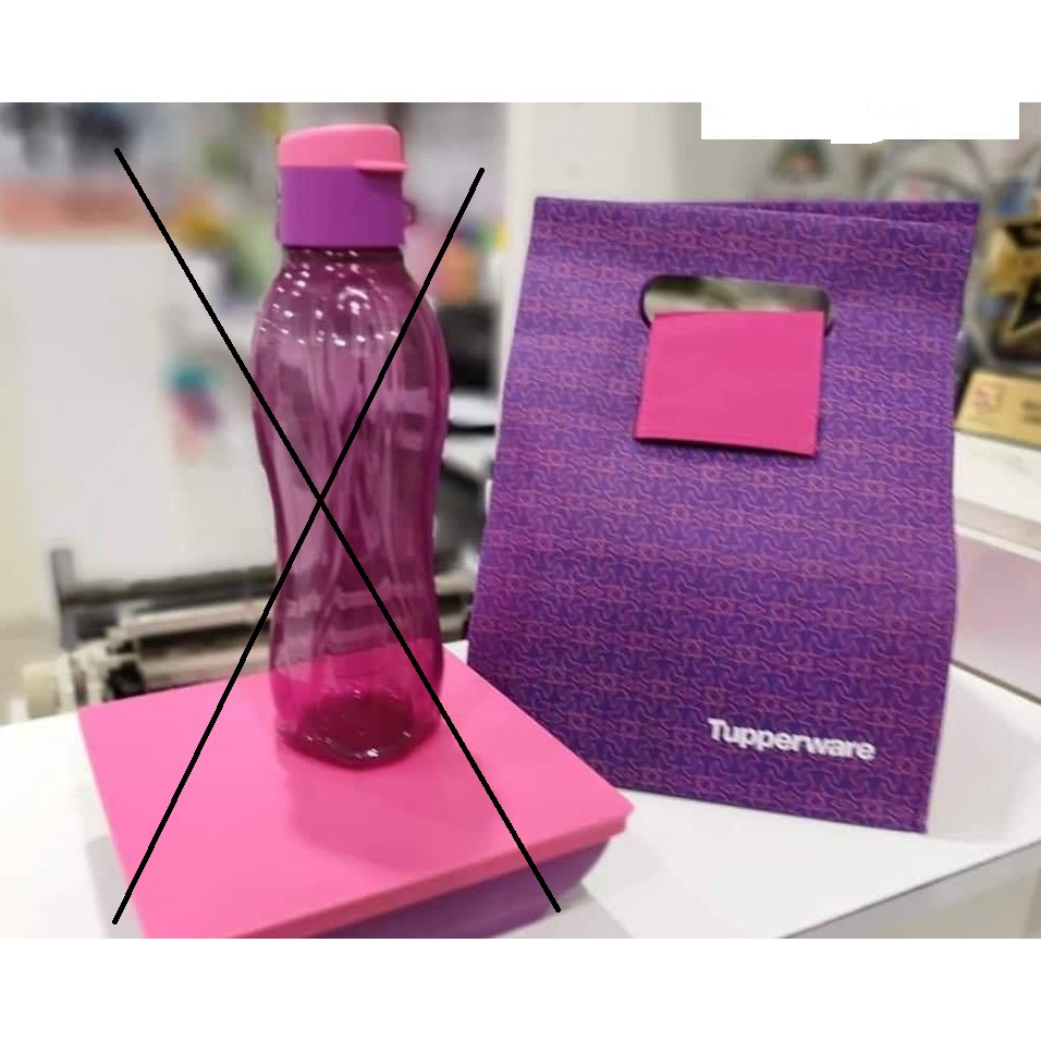 *Bag shj*Tupperware Out N About Lunch Bottle 500ml Flip top,Zen purple ...