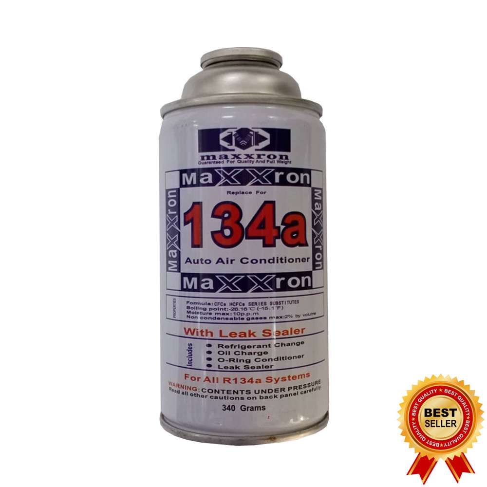 R134A MAXXRON Gas Aircond Kereta Refrigerant Gas Fridge Refill Cooling