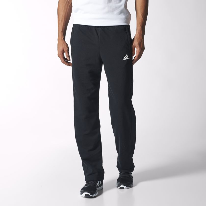 ADIDAS MEN S SPORTS ESSENTIALS FRENCH TERRY PANTS BLACK Shopee