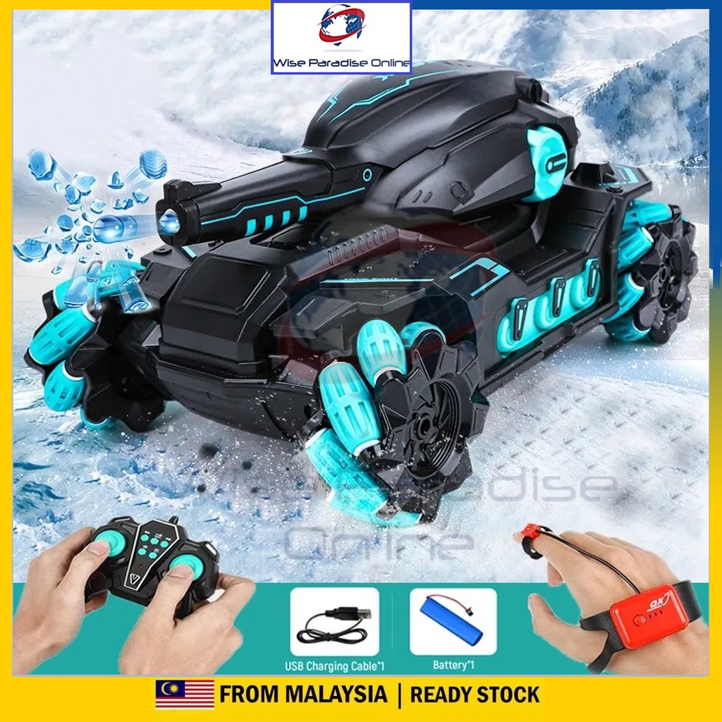 Hand Gesture 2.4G RC 4WD Water Bomb Tank RC Toy Shooting Competitive ...