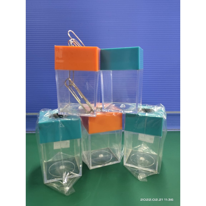 Magnetic paper clips holder square shopee malaysia