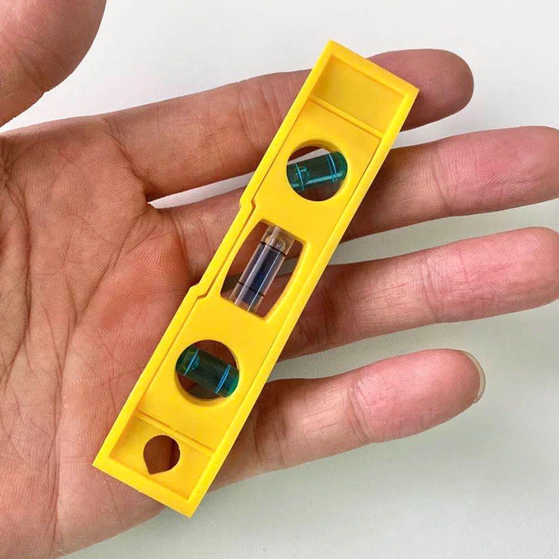 KIPRUN Mini 3 Bubble Spirit Level Ruler with Keychain, Magnetic ABS ...