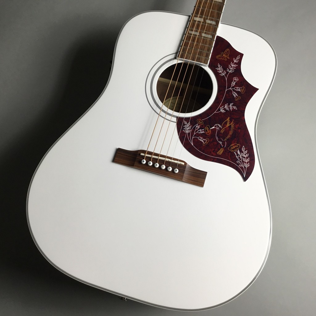 Epiphone Ltd Ed Hummingbird PRO Acoustic Guitar, Alpine White