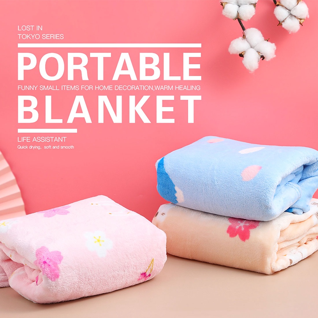 MINISO Blanket Japanese Style Pattern Lost In Tokyo Series Shopee