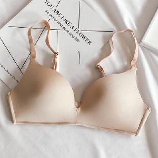 Ready Stock Summer Light and Small Chest Gathered Girl Comfort Simple Bra  Women Bra Sexy Bra Underwear