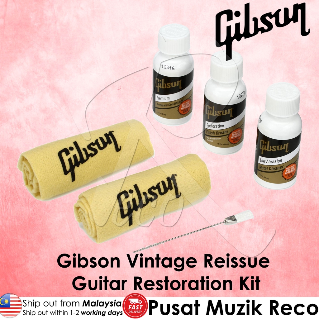 Gibson Vintage Reissue Guitar Restoration Kit (Polish, Metal Cleaner