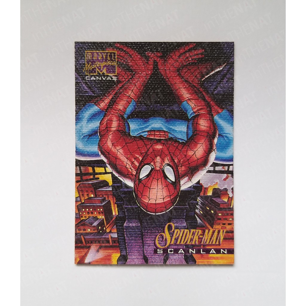 1995 Marvel Masterpieces Canvas Spider-Man Scanlan Limited Edition 20 ...