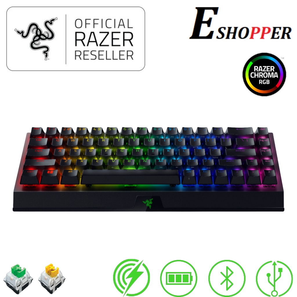 RAZER BLACKWIDOW V3 MINI HYPERSEED RGB WIRELESS MECHANICAL GAMING ...