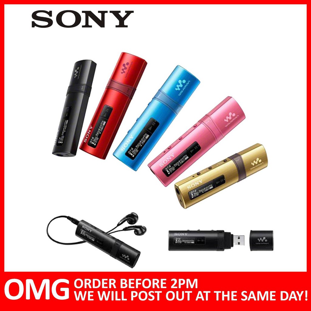 Original Sony Walkman MP3 Player With FM Radio NWZB183F (4GB) Shopee